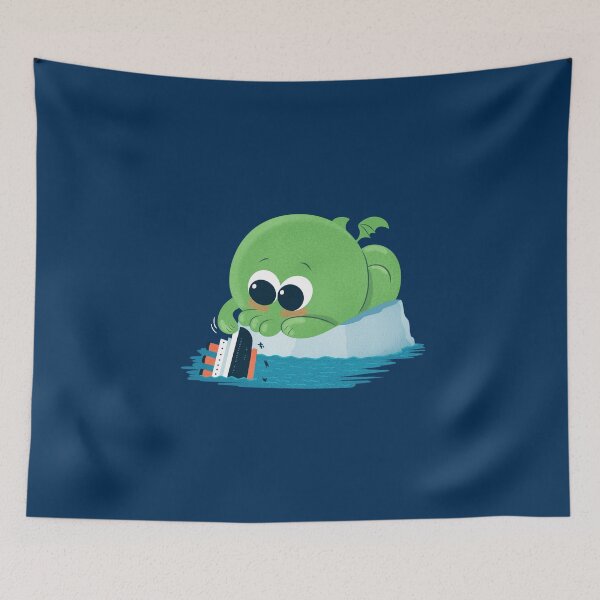 Item preview, Cutethulhu Plays With The Titanic designed and sold by Queenmob.