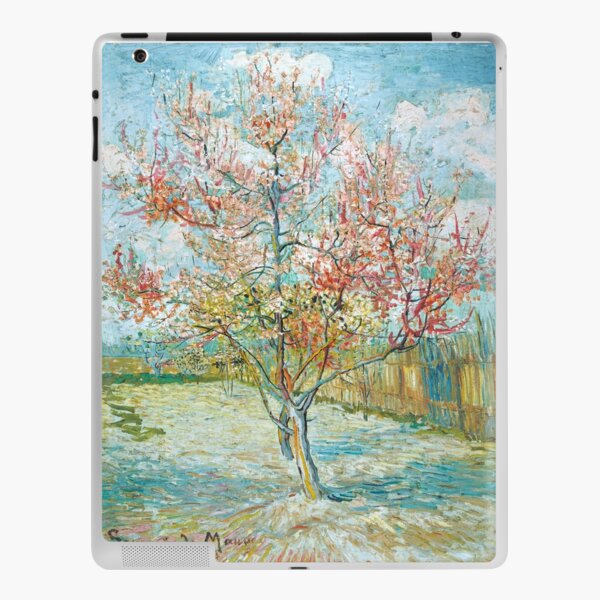 Pink peach trees vincent van gogh iPad Skin