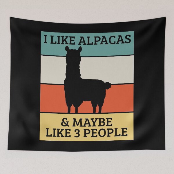 Item preview, Alpaca Introvert Sarcasm Retro designed and sold by 4tomic.