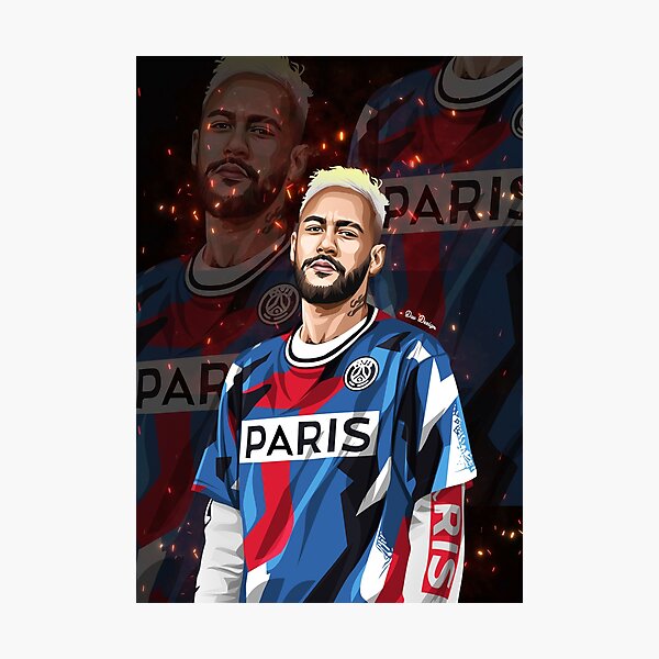 Neymar Jr Photographic Print By Davdezign Redbubble