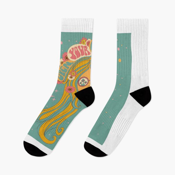 Item preview, Psychedelic Girl, Open Your Mind, 60s, 70s art designed and sold by Ink Tally.