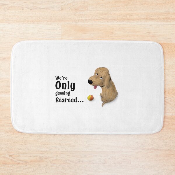 Item preview, Only Getting Started Cartoon Dog designed and sold by XavierWendling.