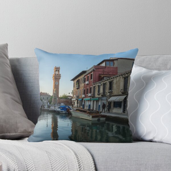 Item preview, Vibrant Murano Island - Clock Tower Torre dell Orologio with a Christmas Tree Made of Glass designed and sold by Georgia Mizuleva.