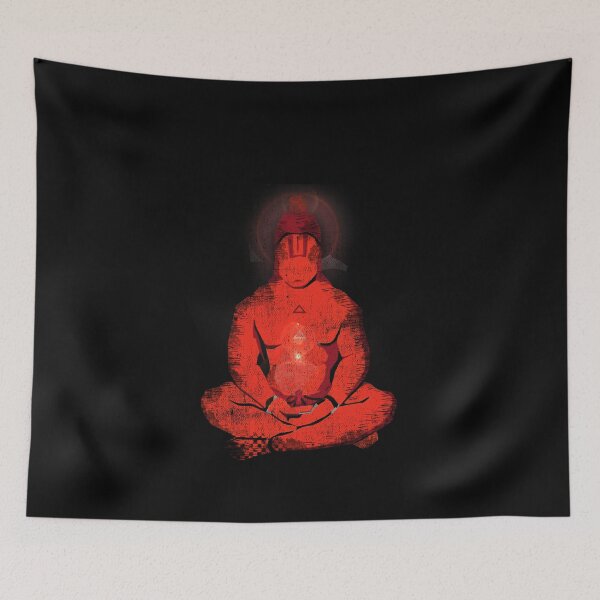 Item preview, In Deep Meditation Lord Hanuman designed and sold by eufouria.