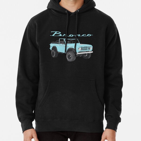 Ford Bronco Vintage Star Bronco Pullover Hoodie Charcoal / LG