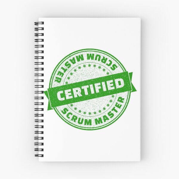 Item preview, Scrum Master Certified designed and sold by NerdySherds.