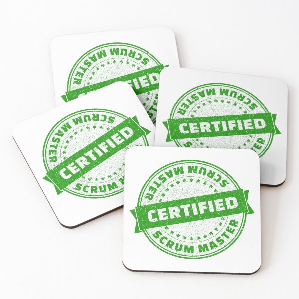 Item preview, Scrum Master Certified designed and sold by NerdySherds.