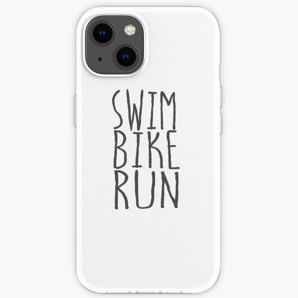 Triathlon - Triathlète de course de vélo de natation Coque souple iPhone