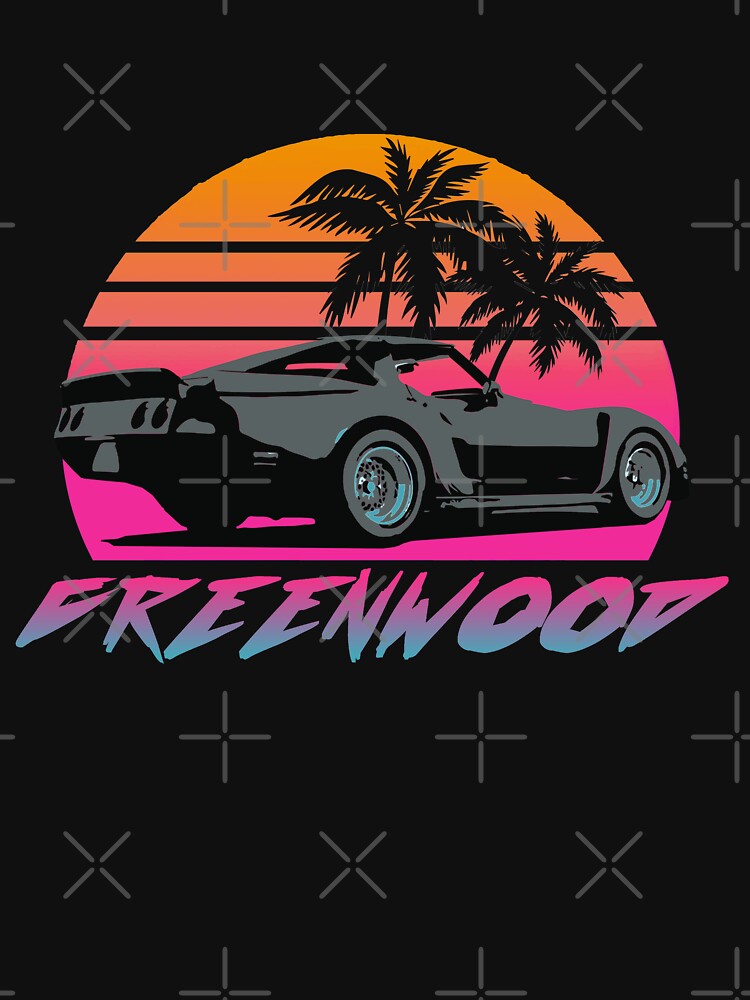 Disover Retro Wave 1981 Greenwood Chevy Corvette GTO Coupe Kid Pullover Hoodie