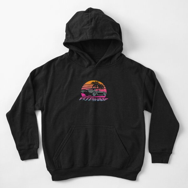 Disover Retro Wave 1981 Greenwood Chevy Corvette GTO Coupe Kid Pullover Hoodie