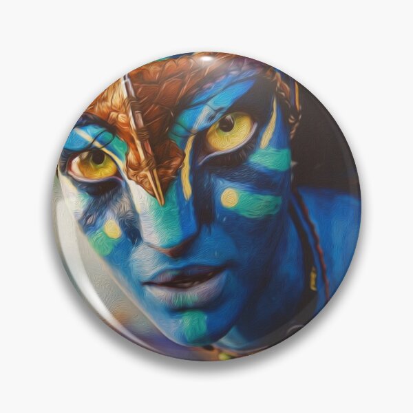 Item preview, Avatar- blue alien- movie- photograph with the painting effect designed and sold by Matthew554a.