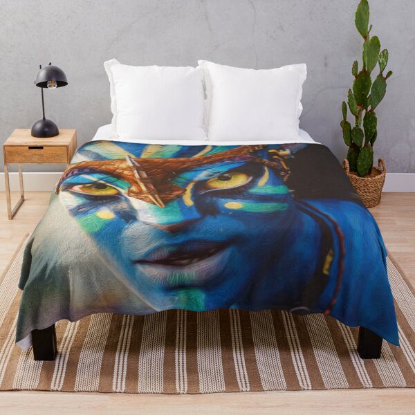 Item preview, Avatar- blue alien- movie- photograph with the painting effect designed and sold by Matthew554a.