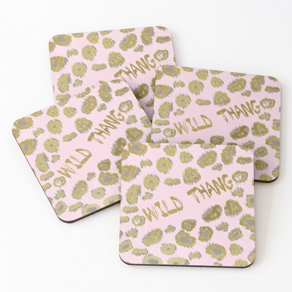 Item preview, WILD THANG - Pink and Metallic-Look Gold  designed and sold by Cheryl Graham.