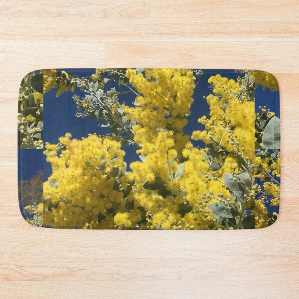 Item preview, Australian Yellow Wattle Flower Blue Sky designed and sold by MilkAnna.