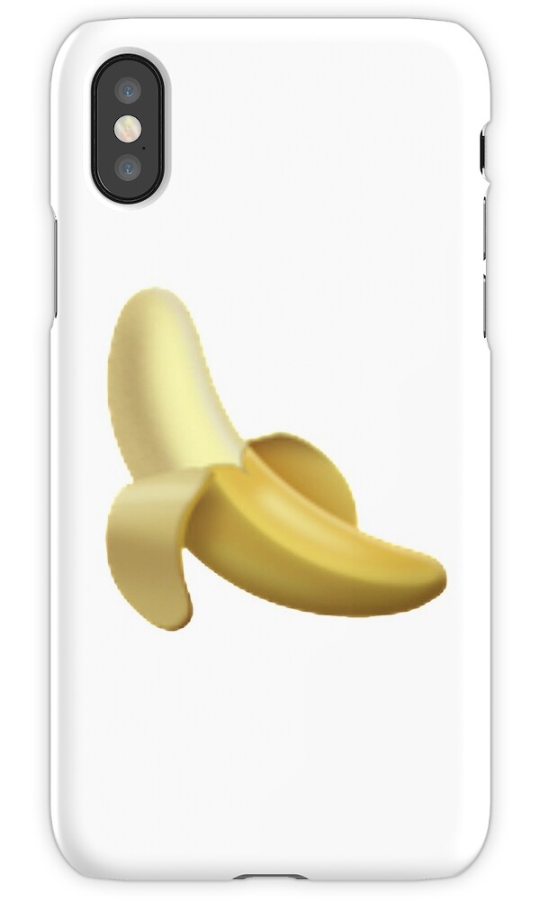 « Banane emoji », Coques et étuis iPhone par Emojiames Redbubble