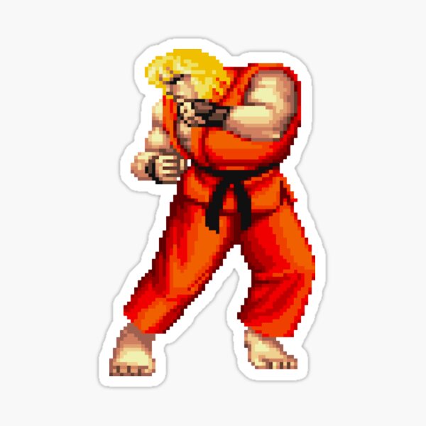 Street Fighter - Ken Pegatina
