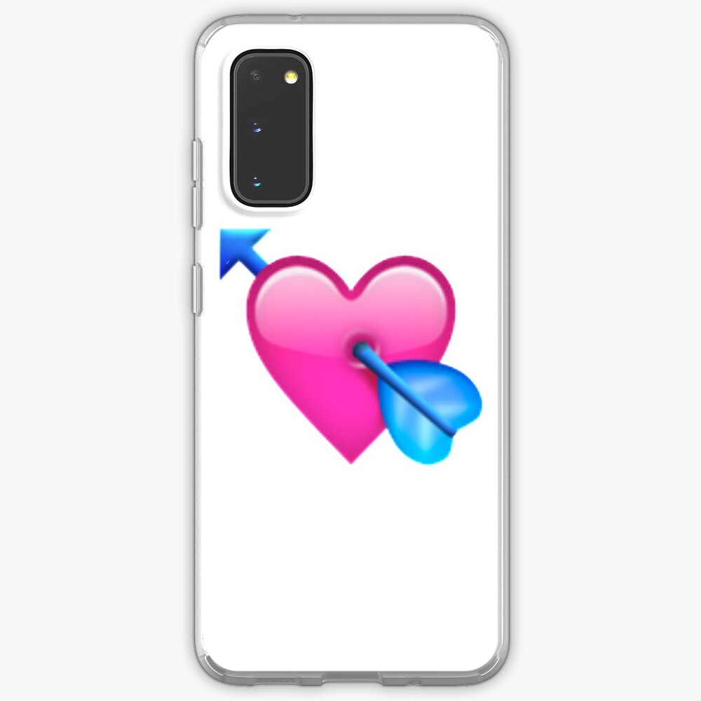 Herz Mit Pfeil Emoji Hulle Klebefolie Fur Samsung Galaxy Von Emojiames Redbubble