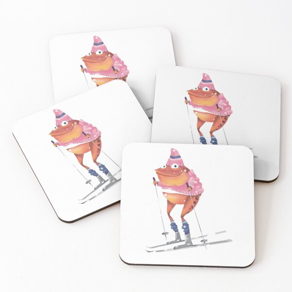Item preview, Skiing frog designed and sold by solarlullaby.