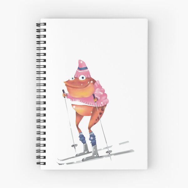 Item preview, Skiing frog designed and sold by solarlullaby.