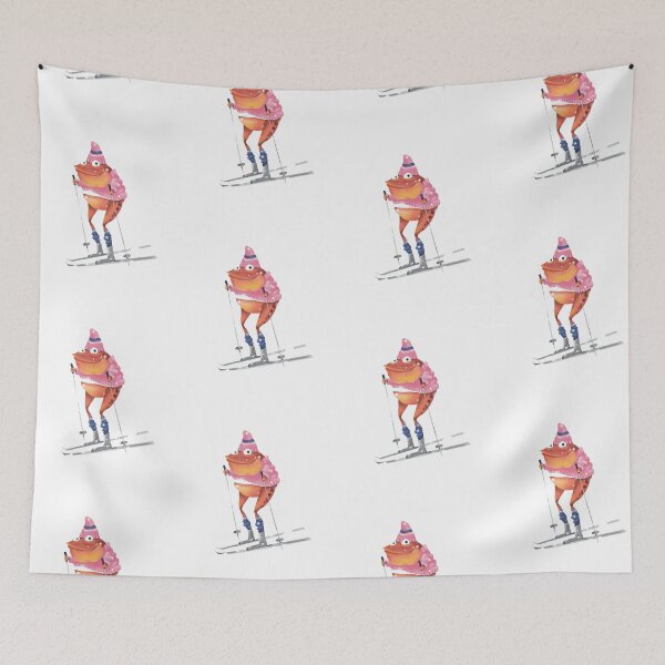 Item preview, Skiing frog designed and sold by solarlullaby.