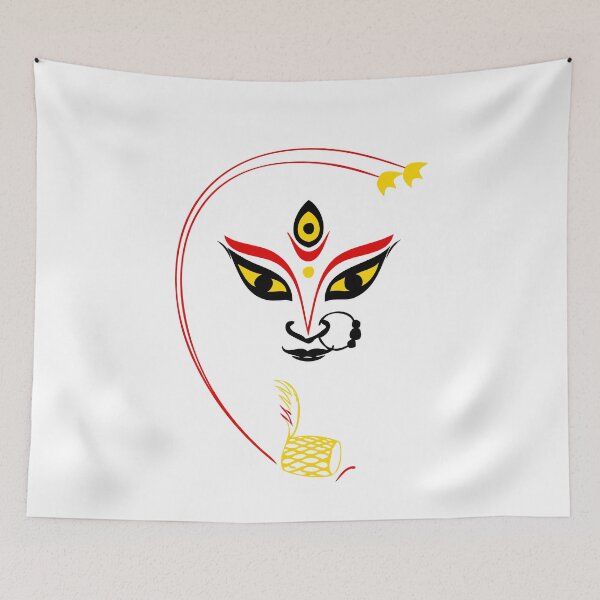 Item preview, Line Art Goddess Durga designed and sold by eufouria.