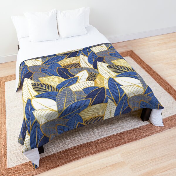 Blue Lv Multicolored Print Bedding Set - 1 Duvet, 1 Bed Sheet And 4  Pillowcases.