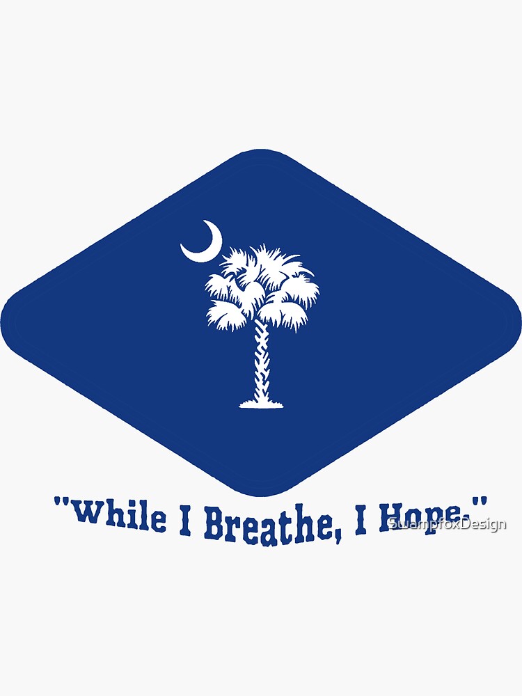 "South Carolina Motto" Sticker by SwampfoxDesign Redbubble