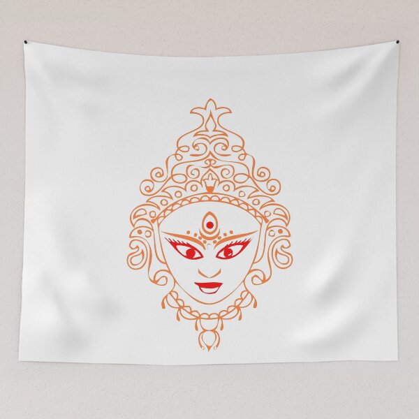 Item preview, Beautifully Adorned For Festival Goddess Durga designed and sold by eufouria.