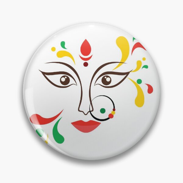 Item preview, Colorful Festivities Goddess Durga designed and sold by eufouria.
