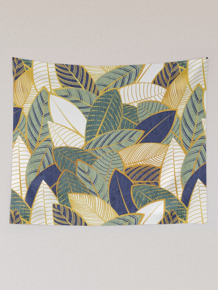 Navy and gold discount tapestry