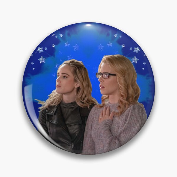 Item preview, Sara Lance and Felicity Smoak blue background designed and sold by dutchchu.