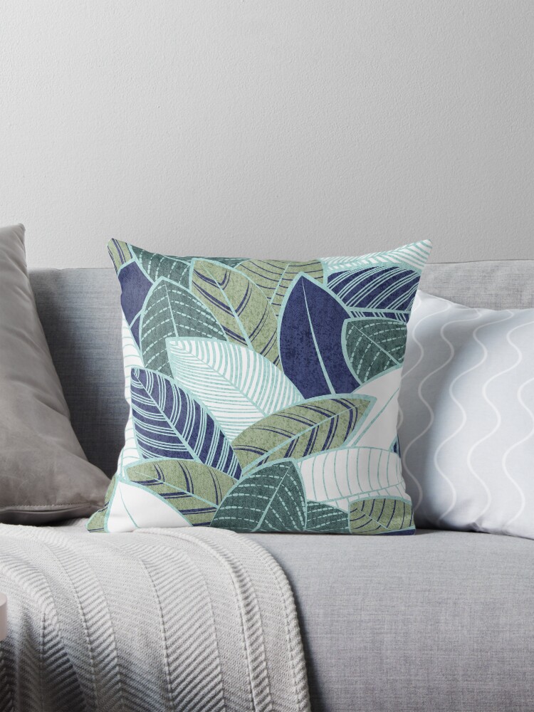 mint blue throw pillows
