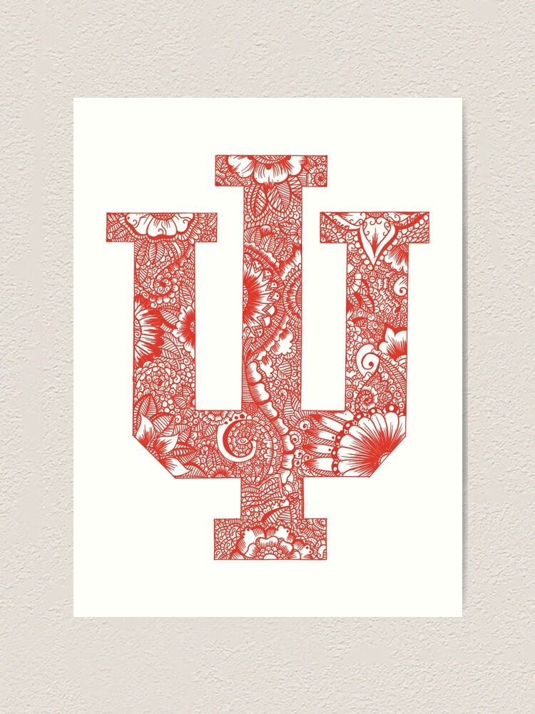 "IU Symbol [Henna Inspired]" Art Print by karenrubi | Redbubble