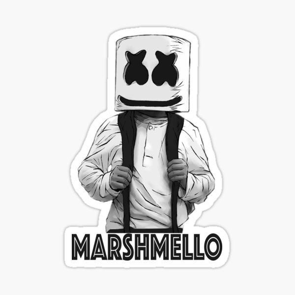 Printable DJ Marshmello Face