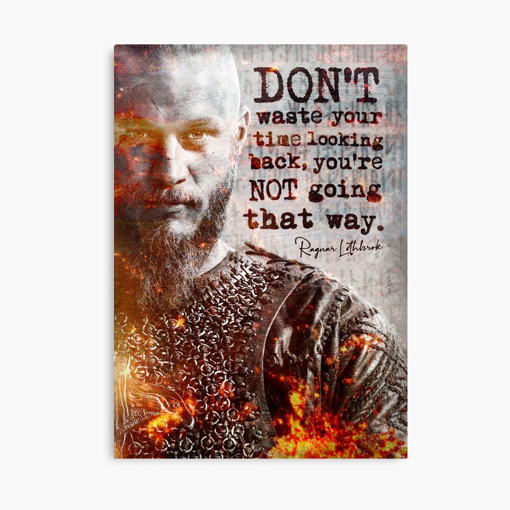 Poster Vikings De Ragnar Lothbrok Affiche De Motivation D Inspiration D Art Souterrain D Impression De Citation Par Rivaszgergo Redbubble