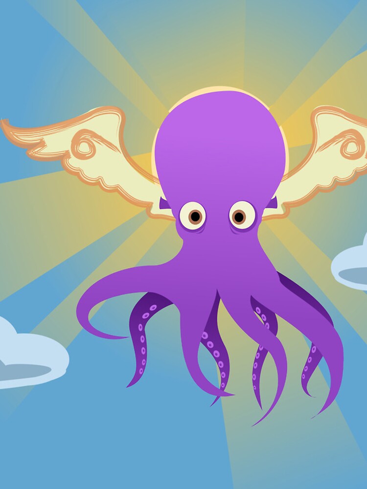 Thumbnail 5 of 5, iPhone Case, Flying Octopus designed and sold by hellkey.
