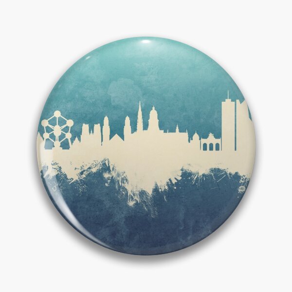 Item preview, Brussels Belgium Skyline designed and sold by ArtPrints.