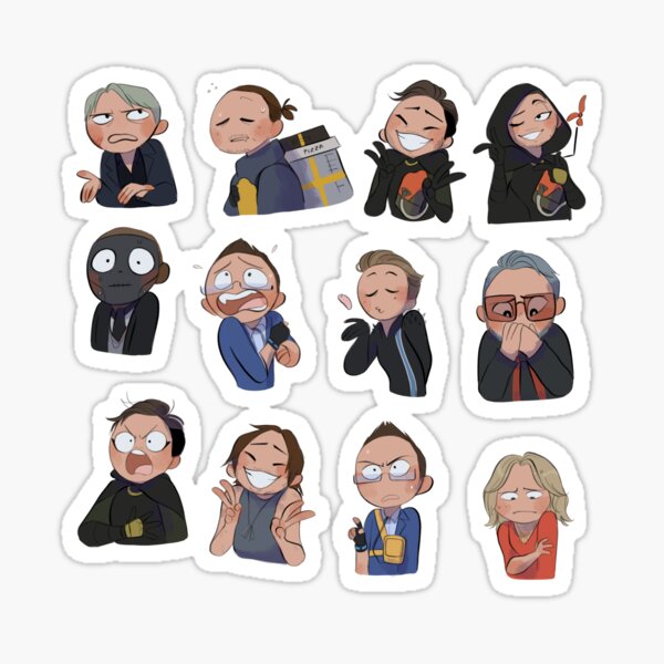 Death stranding characters Sticker