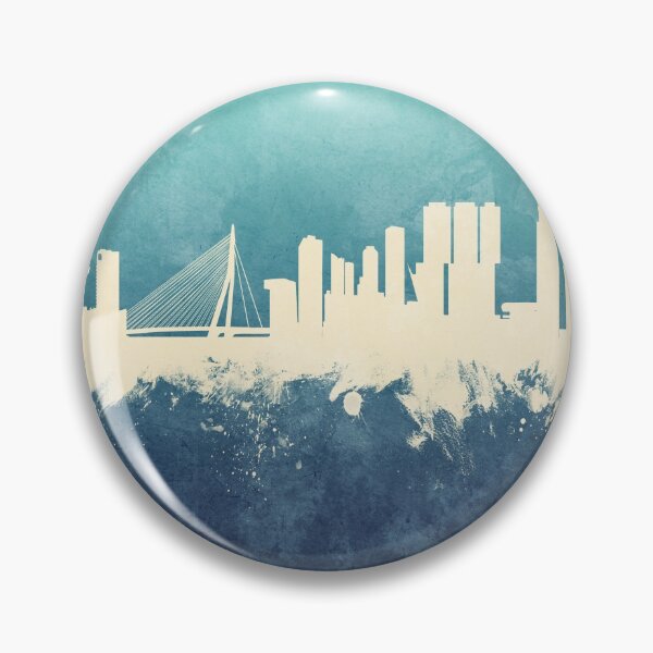 Item preview, Rotterdam The Netherlands Skyline designed and sold by ArtPrints.