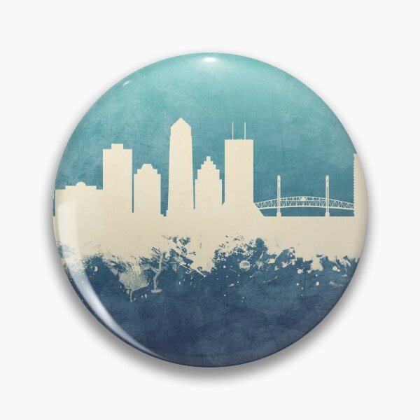 Aperçu de l'œuvre Jacksonville Florida Skyline créée et vendue par ArtPrints.