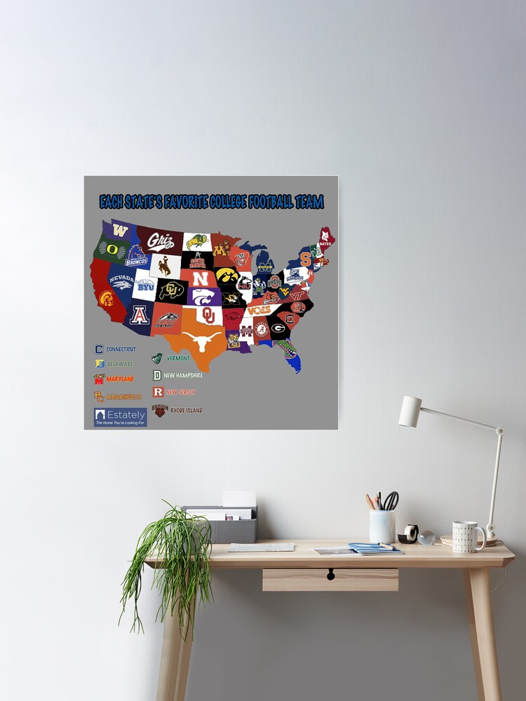 Football Stadium Map Poster for Sale by mhenderson95