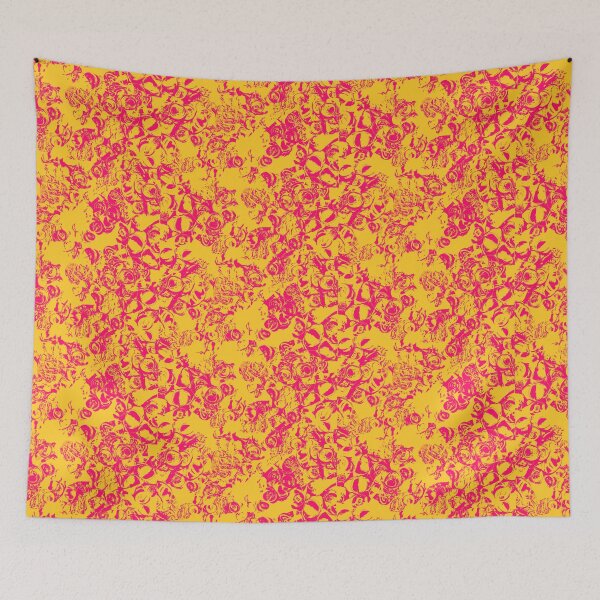 Item preview, Smashed and squeezed Coca Cola cans print in pink designed and sold by solarlullaby.