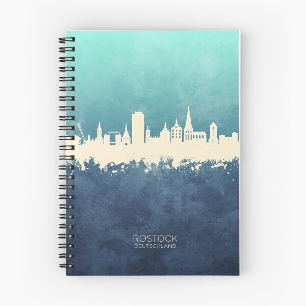 Item preview, Rostock Germany Skyline designed and sold by ArtPrints.