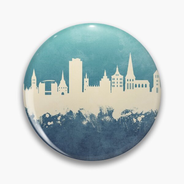 Item preview, Rostock Germany Skyline designed and sold by ArtPrints.