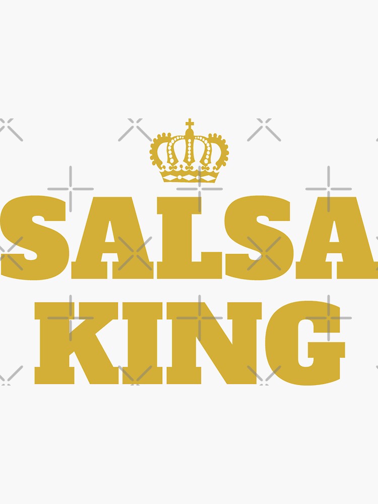 "Salsa King" Sticker for Sale by Quetzalita Redbubble