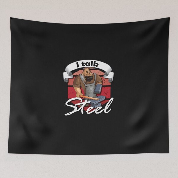 Item preview, I talk Steel, blacksmith, forging designed and sold by Cutebutfunny.