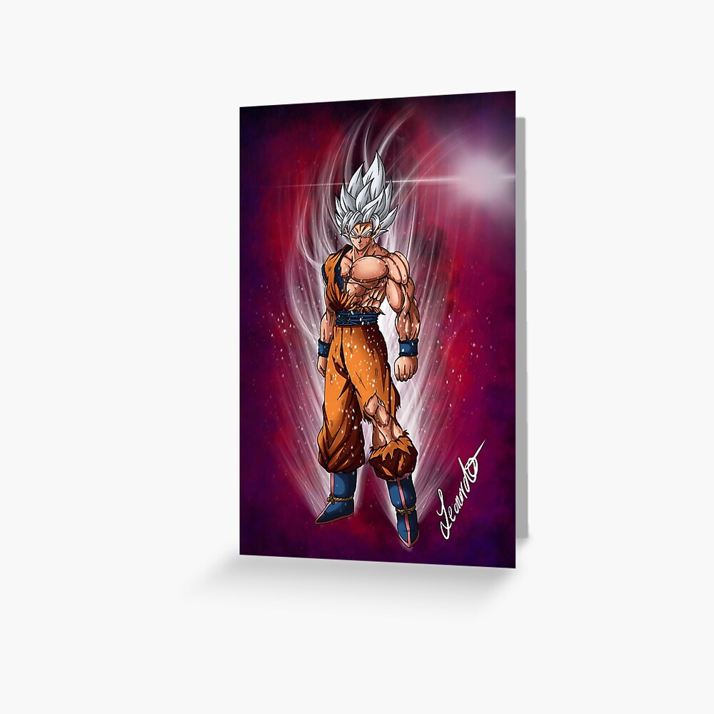 "Goku MUI ssj2" Greeting Card for Sale by justanime96 Redbubble