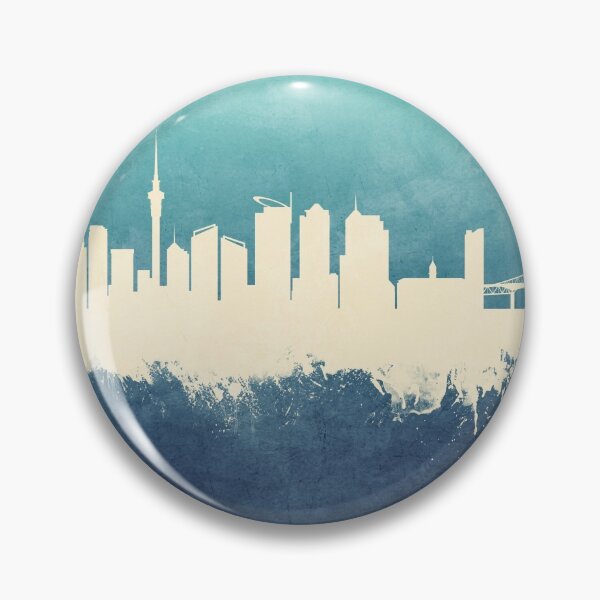 Item preview, Auckland New Zealand Skyline designed and sold by ArtPrints.