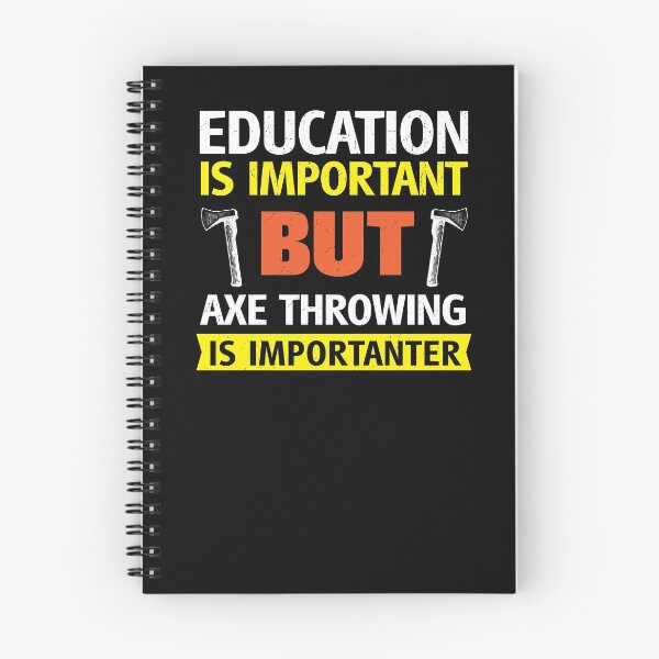 Artikelvorschau, Bildung ist wichtig, aber Axtwerfen ist wichtiger Witzig entworfen und verkauft von d247.