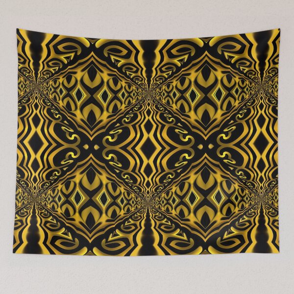 Item preview, Gold/Black Pattern designed and sold by Lyle Hatch.